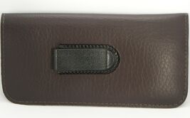 NEW Soft Eyeglasses Glasses Brown Case Pouch with CLIP w/Cleaning Cloth ... - $124.58 MXN