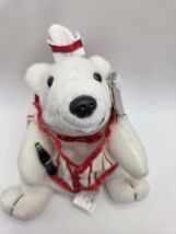 Coca-Cola Coke Polar Bear Soda Fountain Outfit 5" Bean Bag plush 1998 - $5.17
