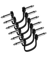 Professional 6 Pack 6 Inch Guitar Patch Cables, Noise Free And, Black - $35.94