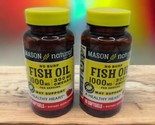2x Mason Natural No Burp Fish Oil 1000 mg Omega-3 300mg Heart 90 Softgel... - $19.59