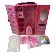 Alisa Fashion Doll Storage Carry Case Closet Wardrobe Fits Barbie &amp; Alis... - £15.12 GBP