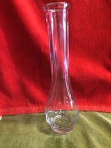 Clear small flower glass vase - $6.65