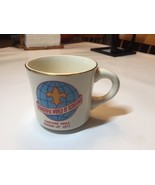 VTG Wonderful World of Scouting Gold Rim Cup Mug - Cascade Area Round-Up... - $22.27