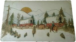 Hand Colored ~ Ox Driven Covered Wagons ~ Settlers Heading West ~ UDB Post Card - £2.34 GBP