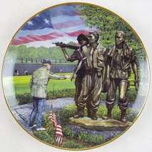 The Franklin Mint Vietnam Veterans Memorial Touching the Memory Collector Plate - £7.90 GBP