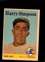 1958 Topps #299 Harry Simpson Vg Yankees *NY9217 - £3.47 GBP