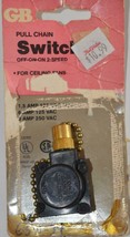 GB GSW-34 Pull chain off on on 2 speed switch  6A  125V    inv E74 - $4.99