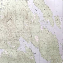 Map Seboeis Lake Maine 1988 Topographic Geological Survey 1:24000 27 x 22&quot; TOPO8 - $44.99