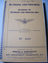 1943 WW2 Navy Aeronautics Blankings and Punching Booklet 9 - $460.95 MXN