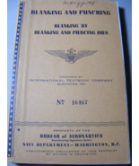 1943 WW2 Navy Aeronautics Blankings and Punching Booklet 9 - $24.74