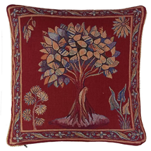 Art Apocalypse Tree Of Life Tapestry Cushion Cover 18X18 Inches - £25.26 GBP