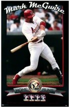 Mark Mcgwire &quot;62&quot; (Home Run Record Breaker) St. Louis Cardinals Poster - Costaco - £11.76 GBP