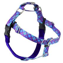 2Hounds Freedom No Pull Dog Harness Large Blue Plaid WITH Training Leash!   image 1