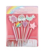 Unicorn Design Birthday Candles Cake Topper Decorations 8 Piece - $7.95