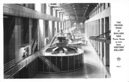 Interior of the Nevada Wing of Hoover Boulder Dam Power House RPPC Postcard M20 - £11.29 GBP