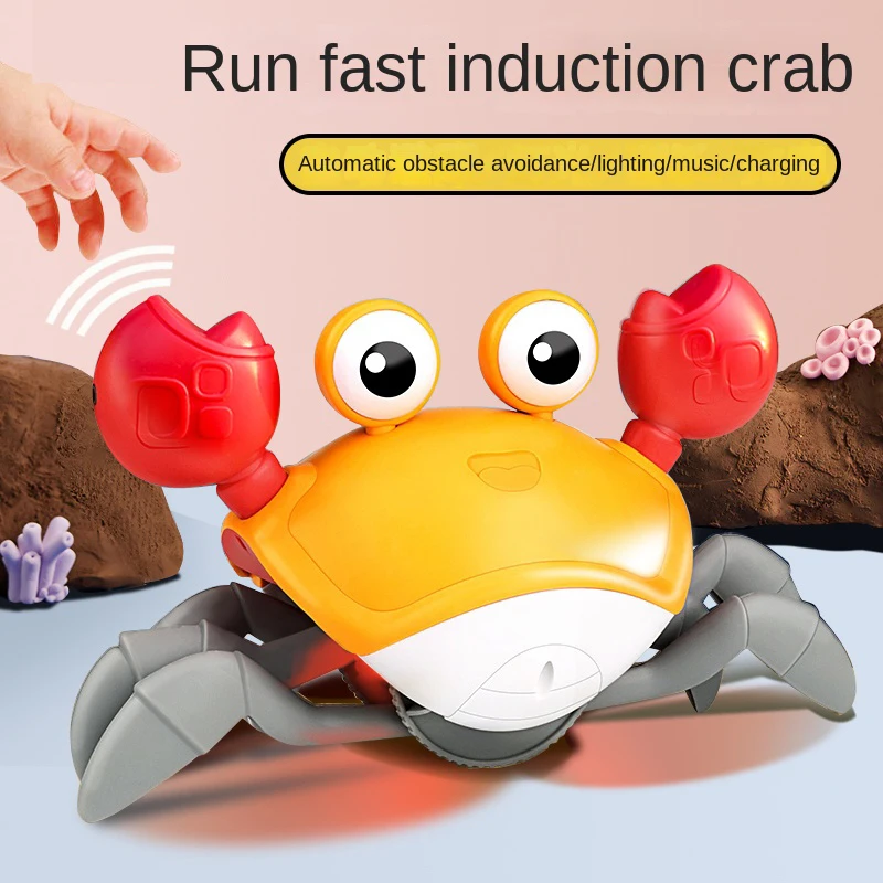 Children&#39;s Electric Toys Automatic Induction Escape Crab Boys And Girls Gift - £21.12 GBP