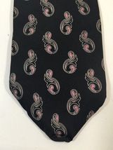 Vintage Envoy Silk Tie - Blue With Pink And White Floral Pattern - £11.79 GBP