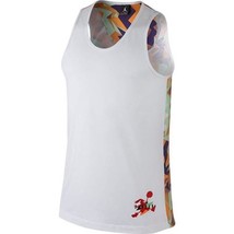 Jordan Mens Ajvii Printed T Shirt Color White Multi Size XS - £42.58 GBP