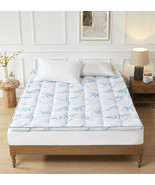 Bamboo Mattress Topper Extra Thick Cooling, 8-21&quot; Deep Pocket Mattress T... - $32.99+