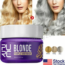 Purple Magical Hair Treatment mask Root Mask Remove Yellow Brassy Tones Shampoo - £7.05 GBP