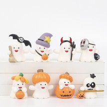 CS Halloween Theme Ghost Action Figure Decor Pumpkin Mini PVC Model Orna... - £17.96 GBP