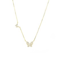 Marlyn Schiff Double Butterfly Necklace Size One Size - $142.64 CAD