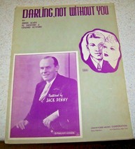 Vintage Sheet Music - Darling, Not Without You - 1936 - Guc - £5.58 GBP