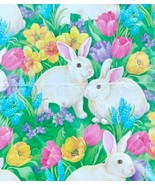 Vintage American Greetings Gift Wrap Paper Easter Flowers Bunny Animals ... - £7.82 GBP