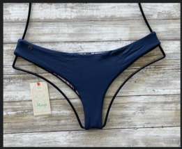 Maaji Swim Aeg EAN Blue Sublime Reversible Chi Chi Cut Bikini Bottom (L) Nwt $56 - £44.18 GBP