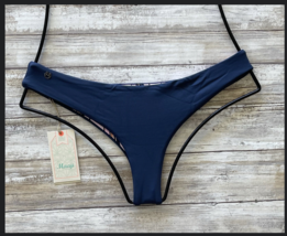 Maaji Swim Aeg EAN Blue Sublime Reversible Chi Chi Cut Bikini Bottom (L) Nwt $56 - £42.14 GBP