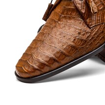 Lacio Bay Genuine Caiman Crocodile Dress Derby's Apache image 4