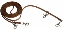 1/2&quot; Leather Draw Reins For Training a Horse For Western or English Saddle - £21.78 GBP