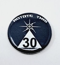 &quot;Rotate This&quot; Pinback Button Pin Tribute to Spacemen 3 Logo Toronto Musi... - £6.27 GBP
