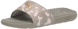 PUMA Women&#39;s Cool Cat Slide Sandal, Rock Ridge Team Gold, 10 - £29.30 GBP