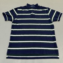 Polo Ralph Lauren Shirt Men's XL Striped Green & Navy Classic Fit Polo - £14.21 GBP