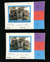 Lot of (2) Elvis Presley&#39;s Graceland Tour Ticket Stubs - May 5 1996 - 5/5/96 - £15.76 GBP