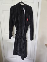 Polo Ralph Lauren Men&#39;s Microfiber Shawl Plush Robe, Black S/M  RL91006 - $1,075.51 MXN