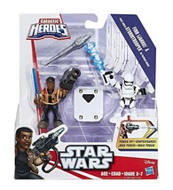 NEW SEALED 2016 Star Wars Galactic Heroes Finn + Stormtrooper Action Figure Set - $14.84