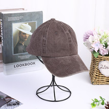 Solid Color Light Plate Baseball Cap Men&#39;s And Women&#39;s Casual Cap Washed Denim V - $7.50