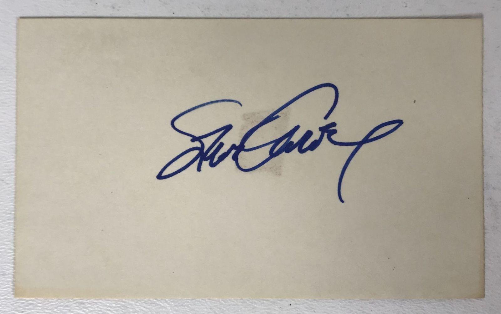 Steve Garvey Signed Autographed 3x5 Index Card - $15.00