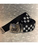 Vintage 90s Levi’s Belt Skulls Checkered Made In Taiwan  39.5” Length - $33.52 CAD