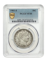1901-S 50C PCGS VF30 - $865.73