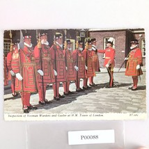 Vintage 1968 Postcard Inspection of Yeomen Warders Tower of London Engla... - $12.91