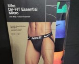 Nike 3 Dri-Fit Micro Jock Straps Wicking Microfiber Orange Blue Green Si... - $32.71