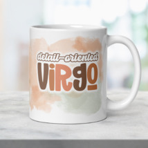 Virgo Zodiac Boho Mug, Ceramic Constellation Mug, Birthday Gift Virgo Signs Mug - £17.29 GBP