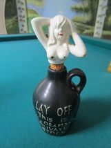 PITCHER JUG 1940s JAPAN THIS IS THE OLD MAN&#39;S PRIVATE STOCK NUDE BEAUTY ... - $59.77