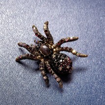 Morkopela Retro Cat&#39;s Eye Spider Brooch Fashion Jewelry Pins Vintage Spiders Ins - £39.15 GBP