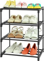 Kids Shoe Racks For Small Spaces, 4-Tier Freestanding Shoe Racks, Lightw... - £30.61 GBP