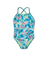 Speedo Girls&#39; Swimsuit One Piece Cross Back Multi Straps Blue Atoll, 7 B... - €14,53 EUR