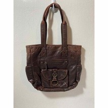 Women’s Faux Leather Moto Shoulder Bag Purse Handbag - $15.00